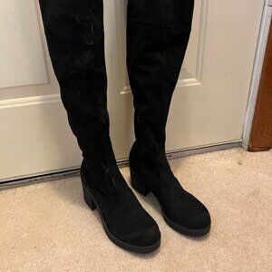 Indigo Rd Black Suede-like Boots